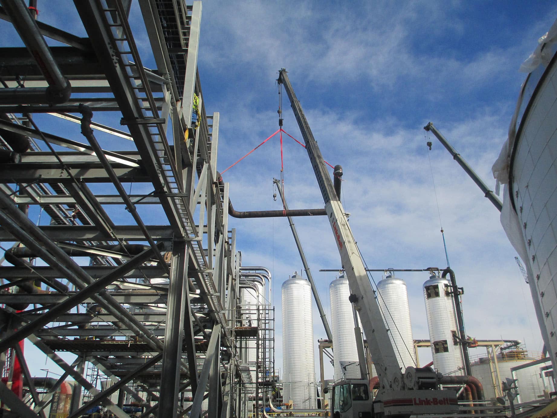 Cranes Lifting Pipe Abatement System