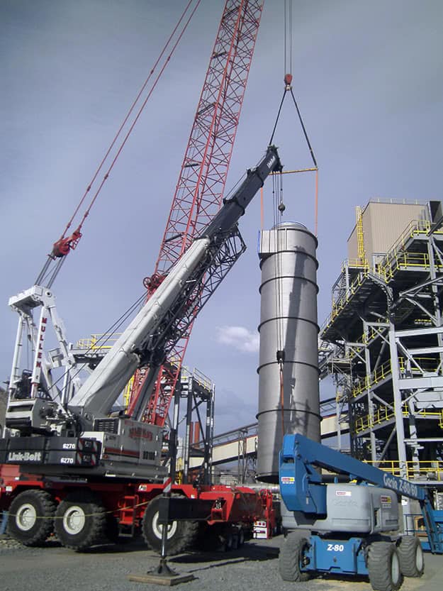 Cranes Setting Thermal Oxidizer