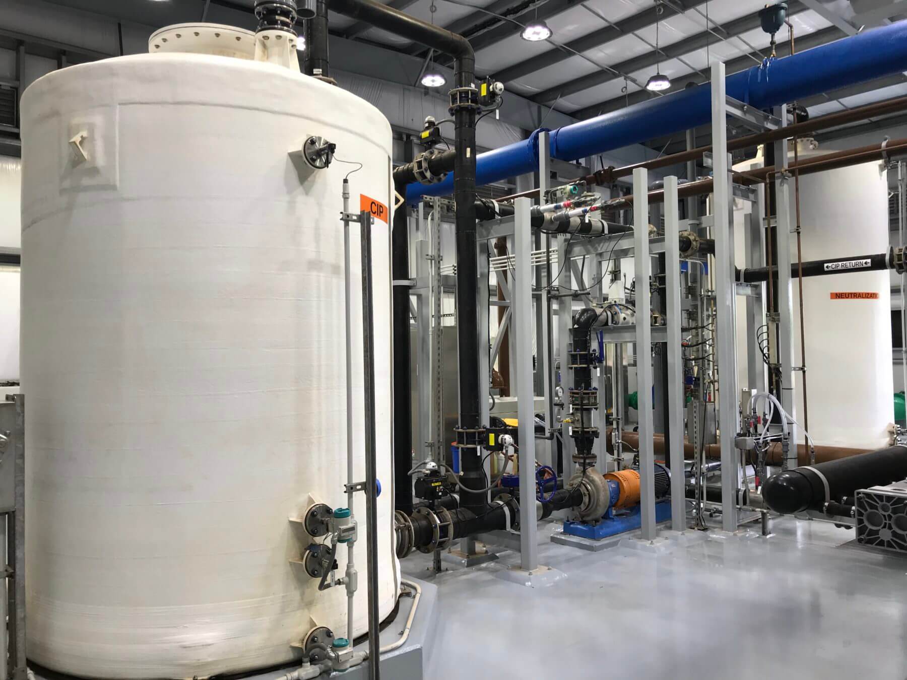 Building Interior Water Treatment Plant