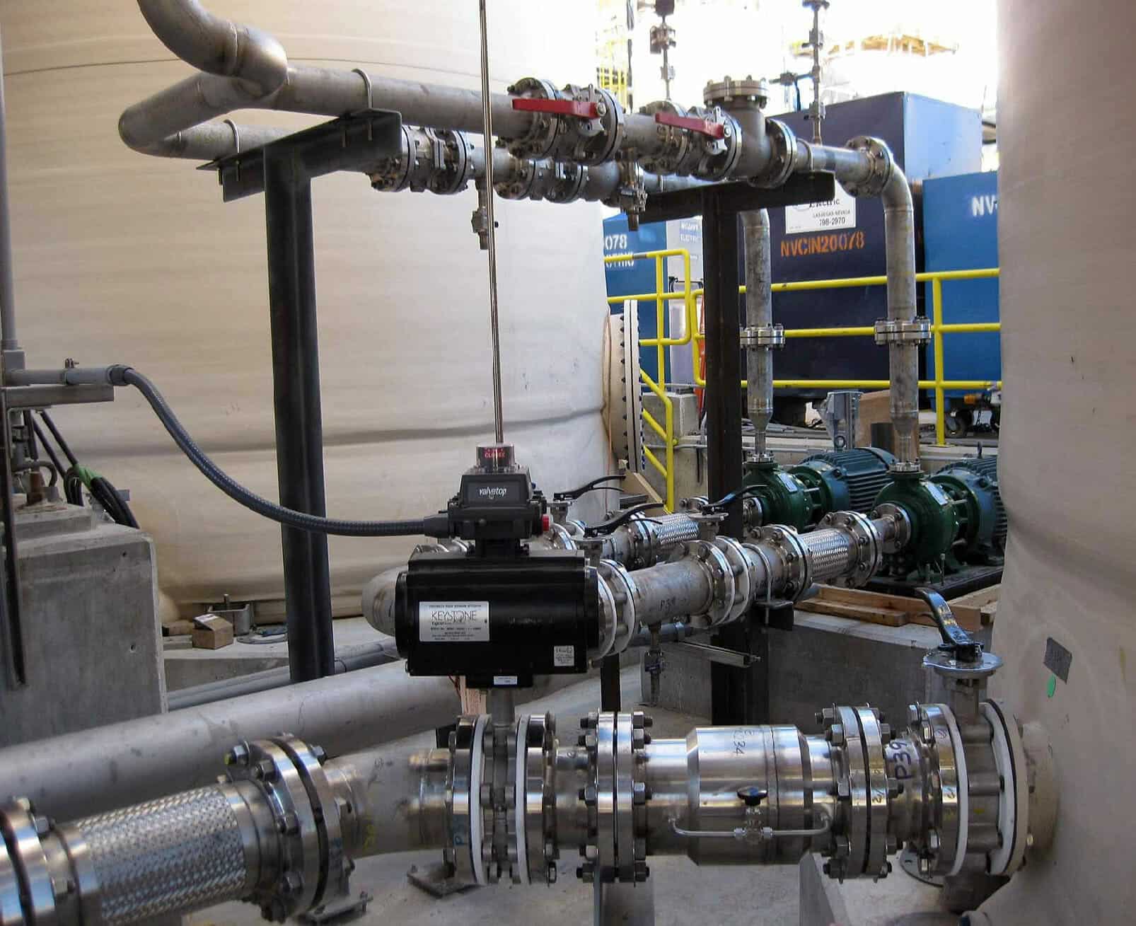 Valves at Chemical Separation Farm