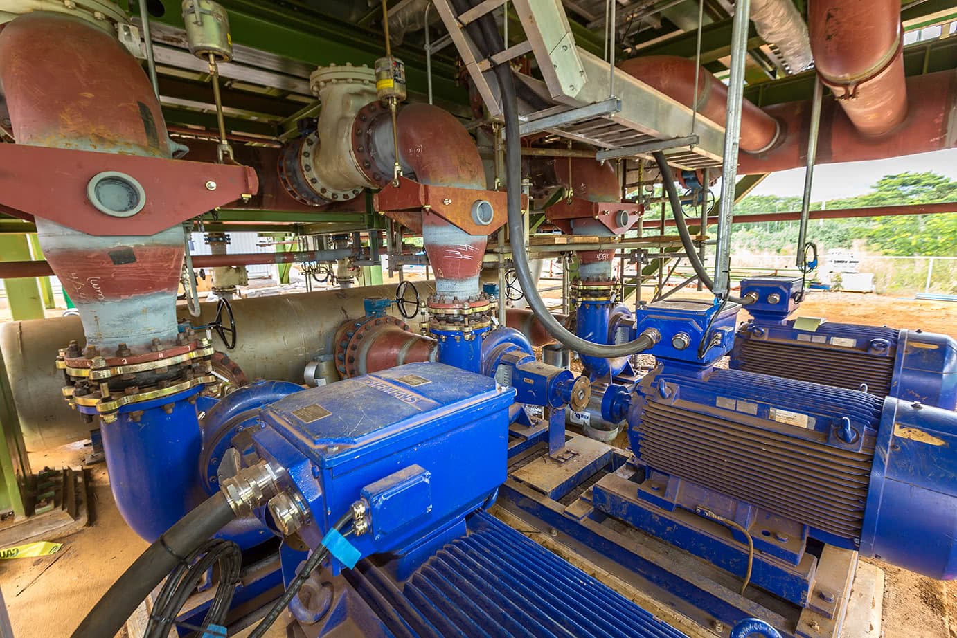 Interior of Power Plant Processing