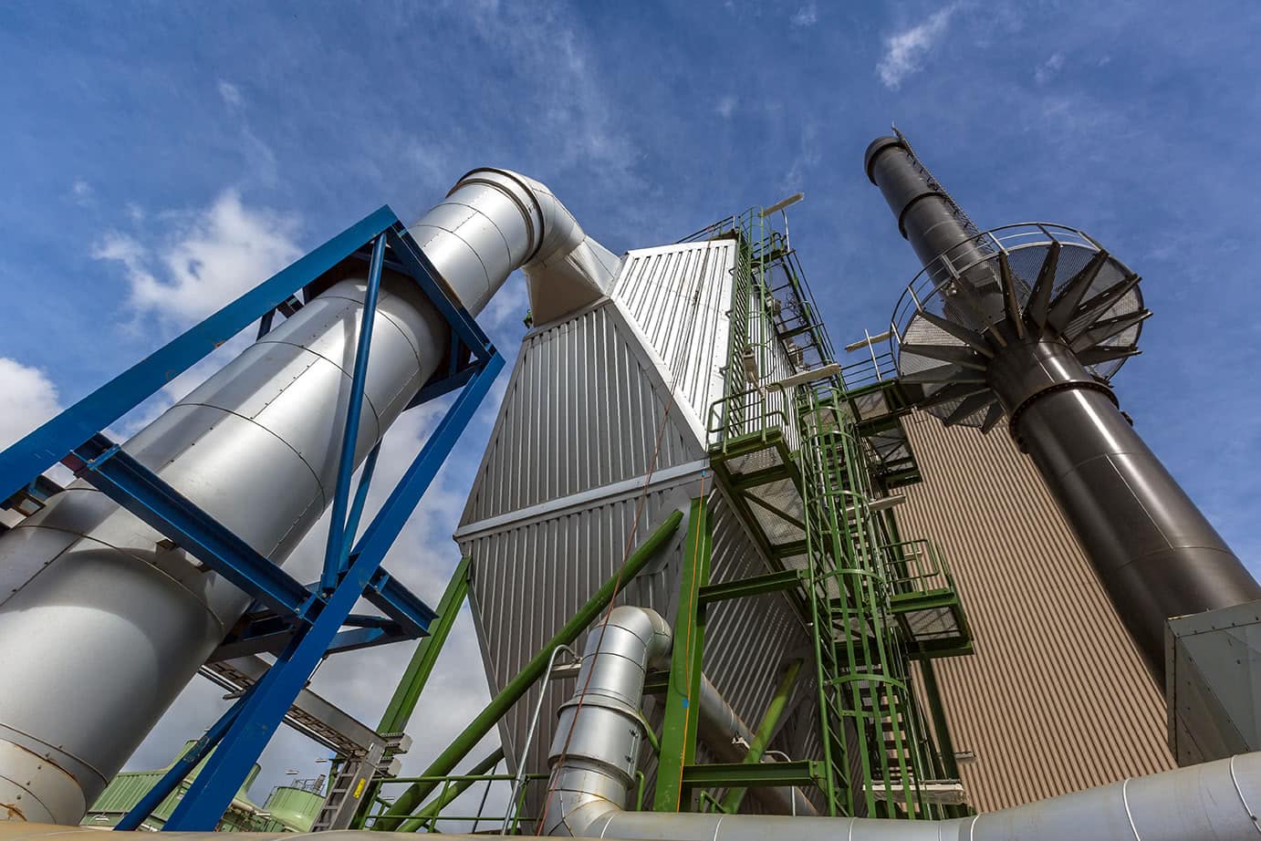 Up View Biomass Power Plant