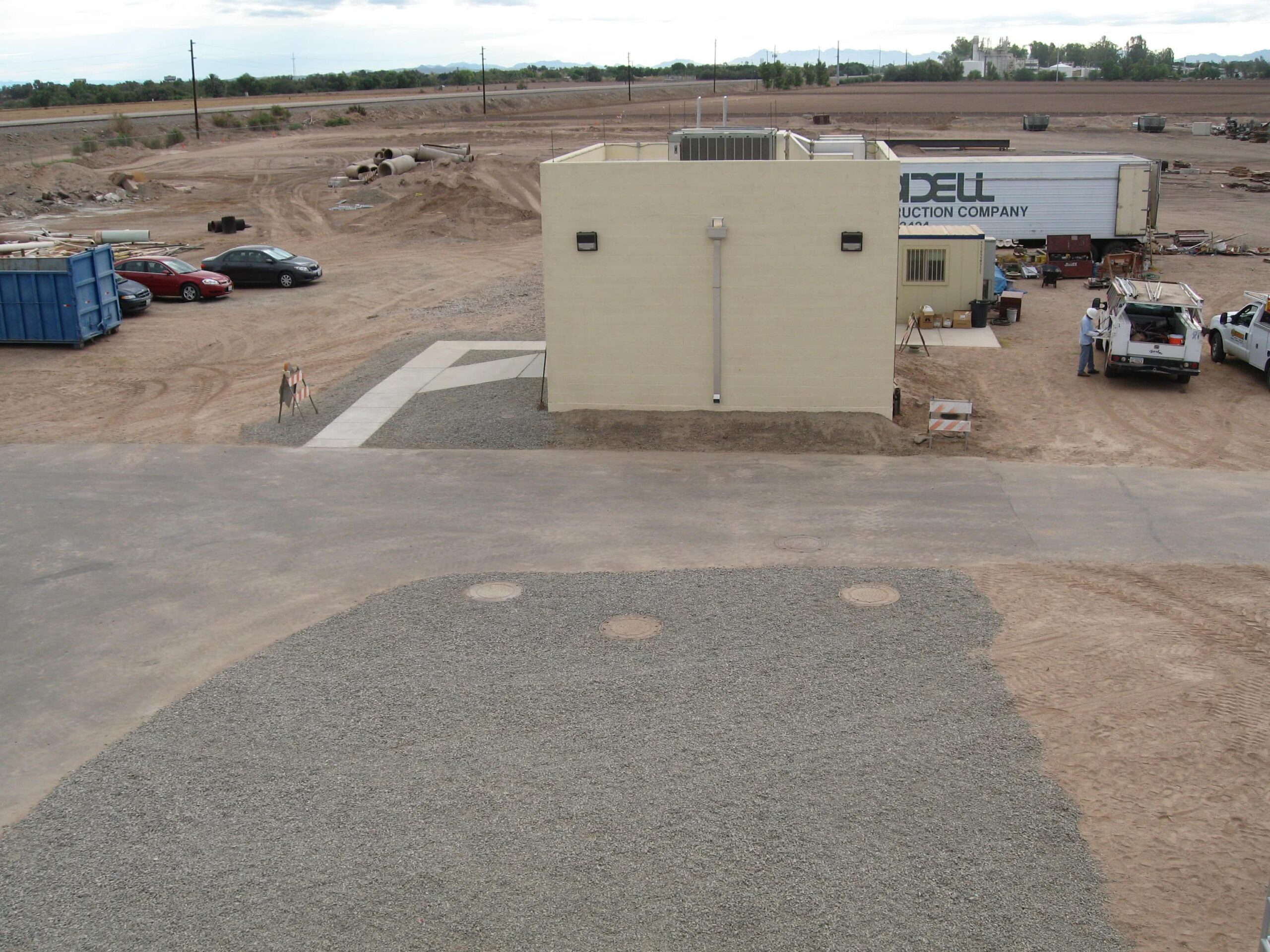 Bodell Trucks Arrive to Site