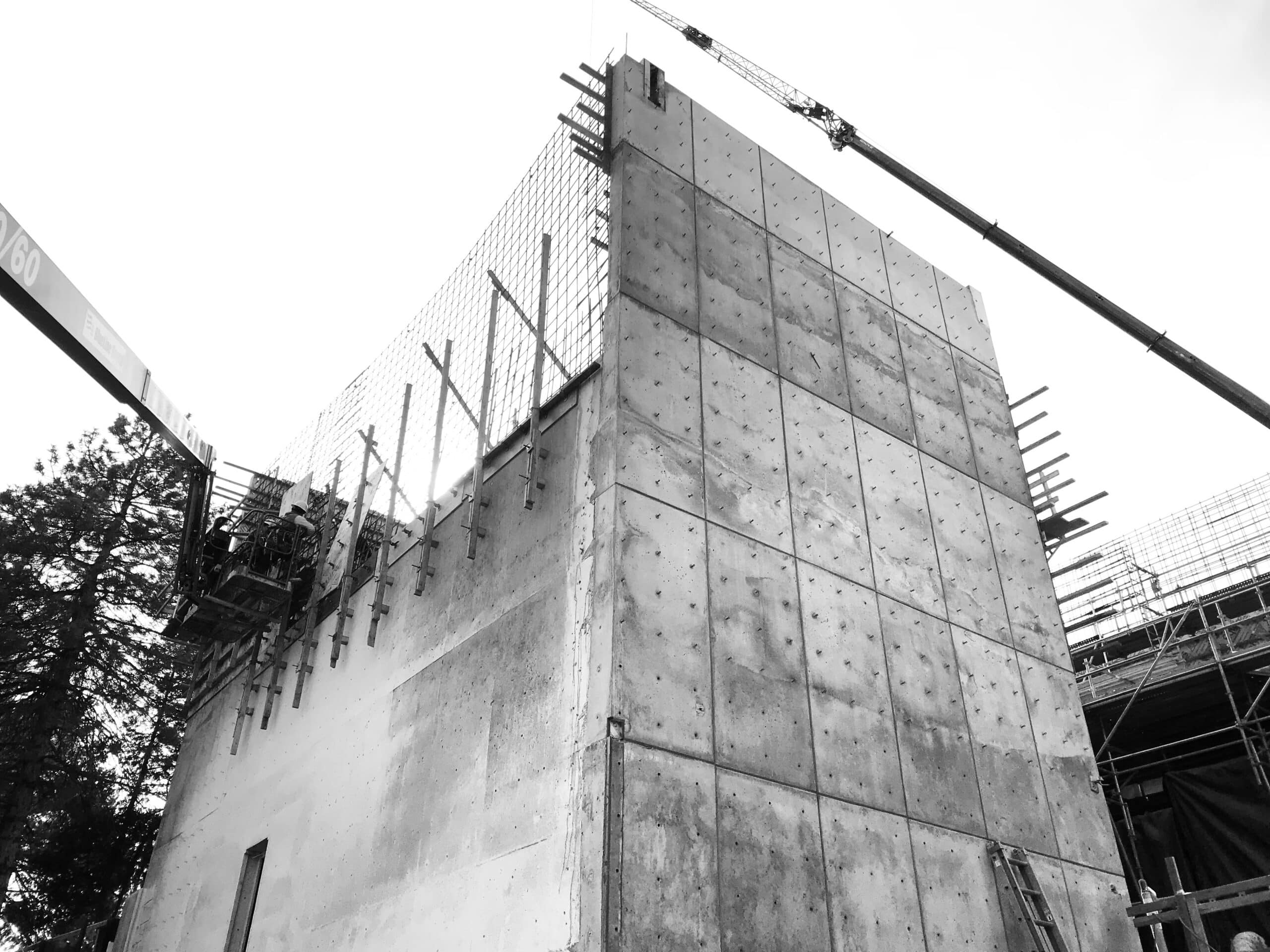 BYU CoGen facility’s concrete rises in between storms