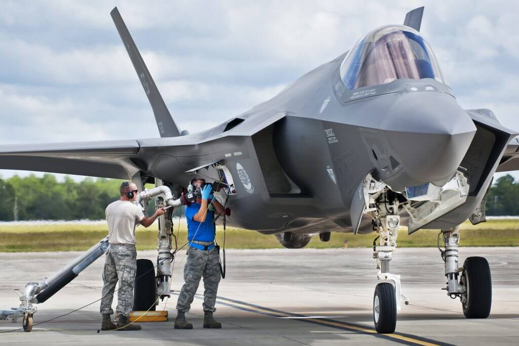 Airman Refueling F-35 Jet