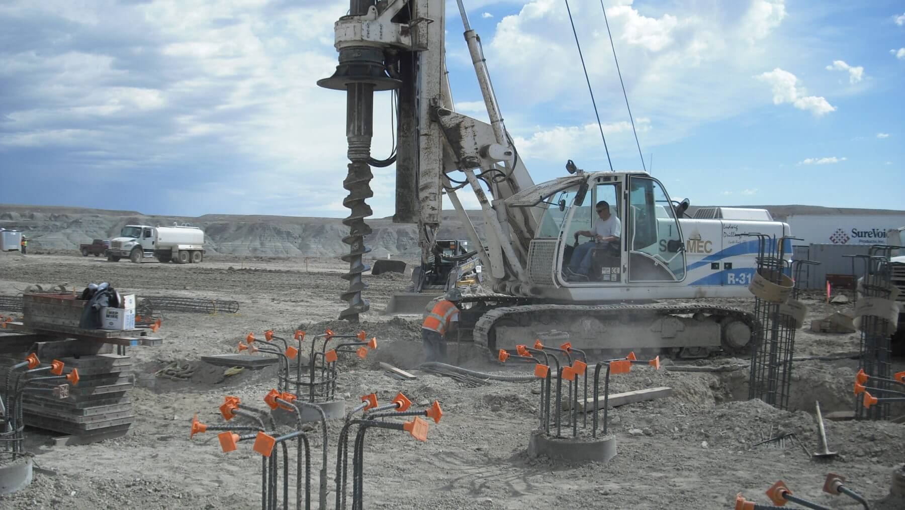 Drilling for Foundation Supports
